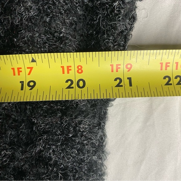 Liquid by Sioni Cardigan Black Long Wool Mohair Boho Sweater Sz XL Whimsigoth - Picture 9 of 9